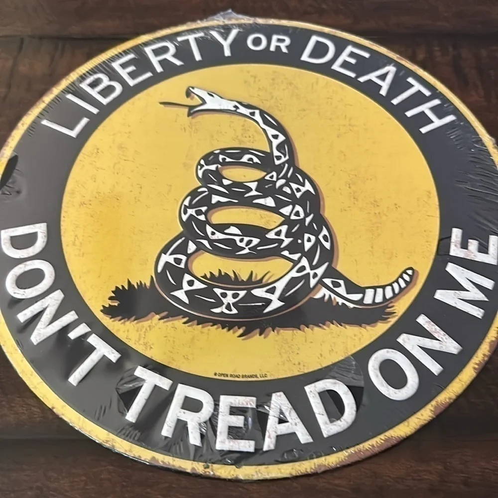 NWT Open Road Don’t Tread Metal round sign 12x12